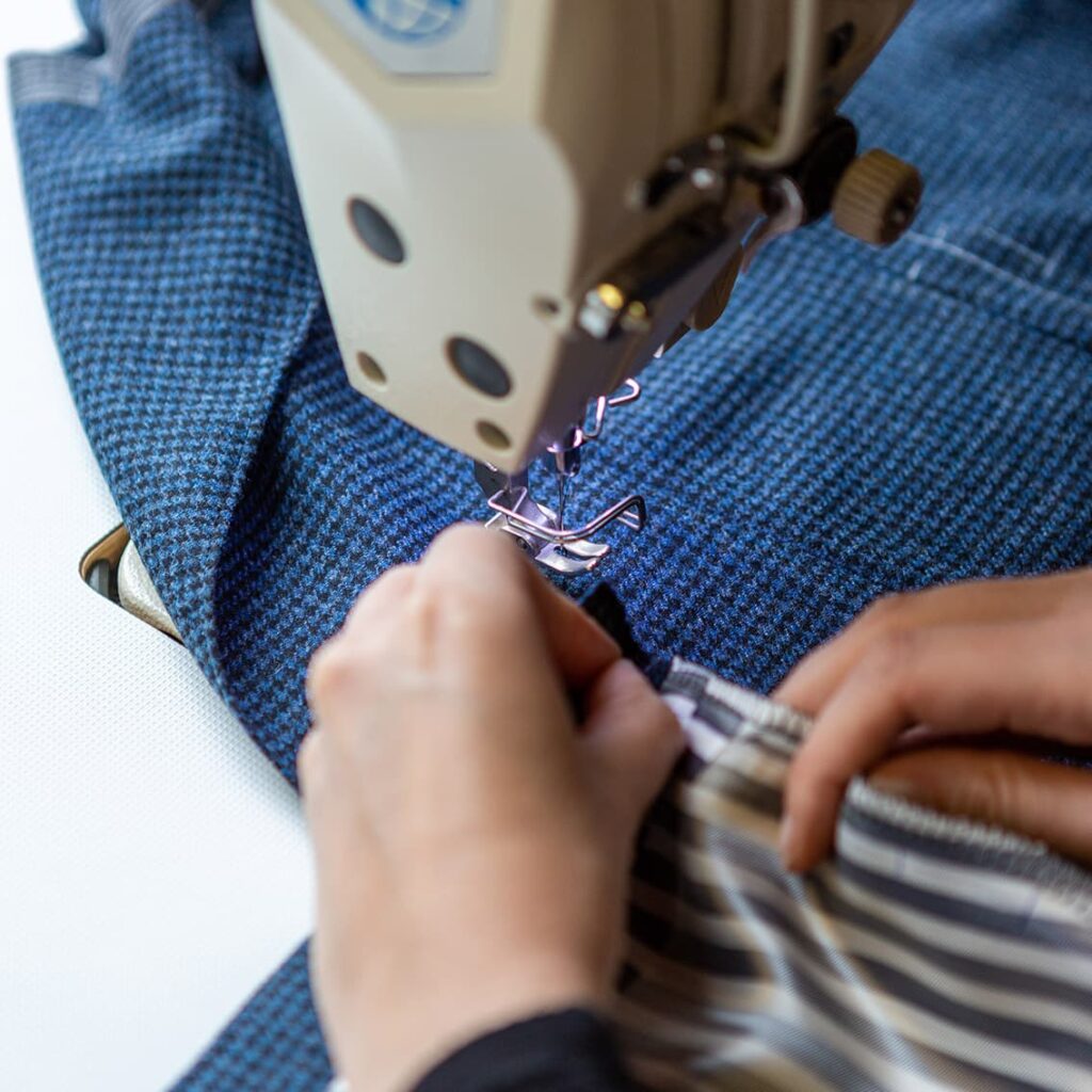 Sewing a jacket