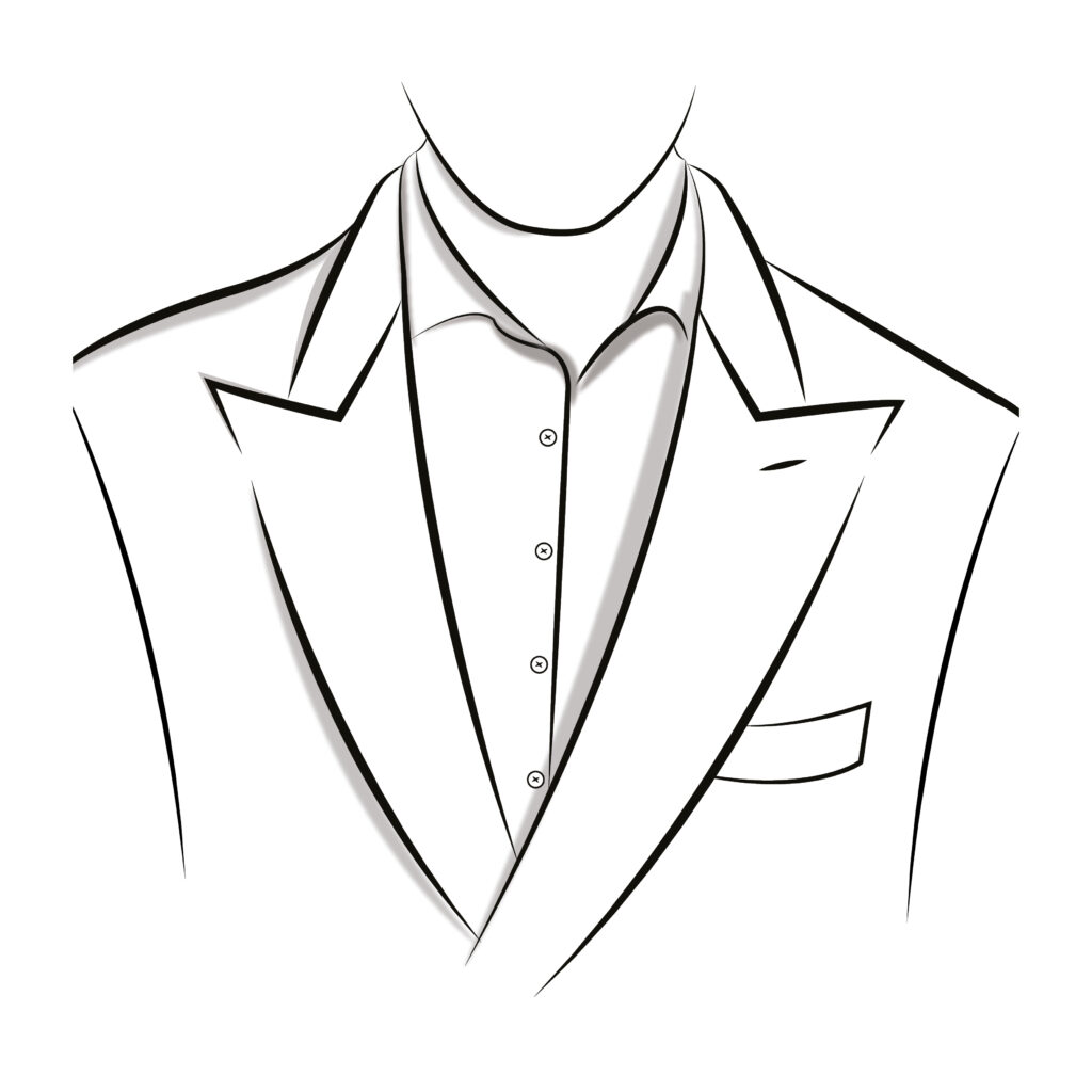 Peak lapel - Opgesneden revers