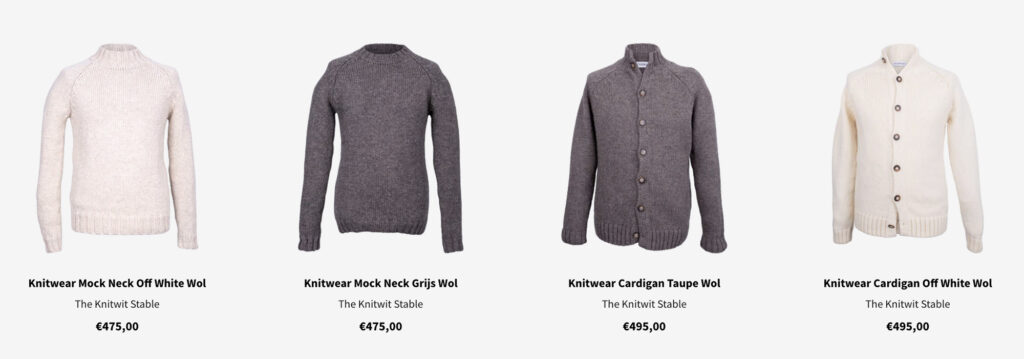 Truien en vesten van The Knitwit Stable