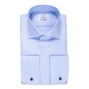 Overhemd Lichtblauw Oxford Traveller Katoen