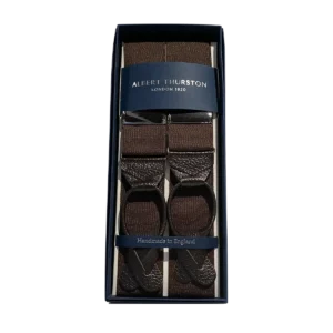 Bretels Brown with leather ends