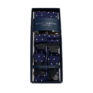 Bretels Navy with Dots