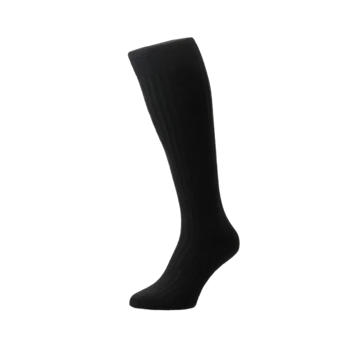 Kousen Zwart Wol/Nylon