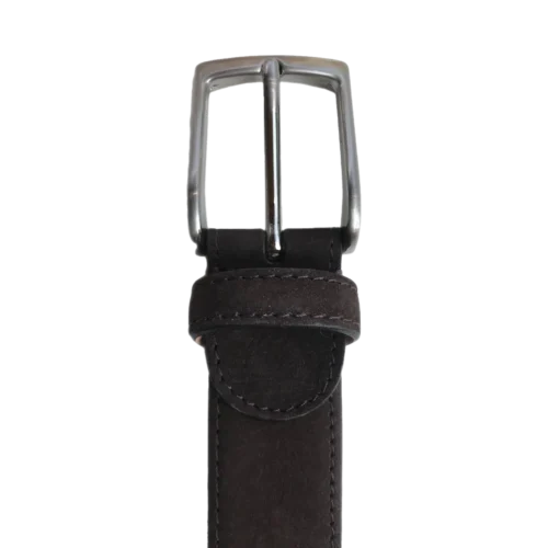 Riem op Maat Donkerbruin Kalfsleer Suede