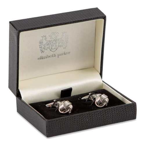 Manchetknopen Knots Zilver - Elizabeth Parker