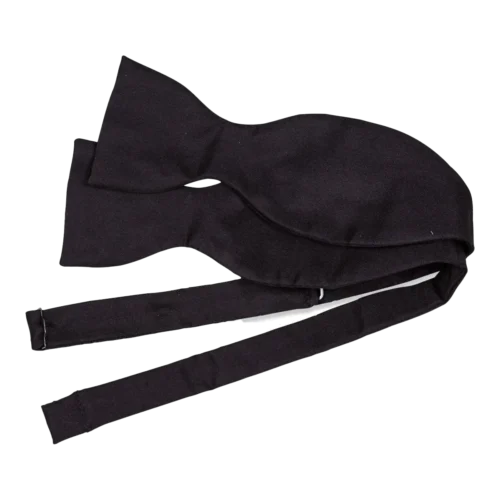 Zelfstrikker zwart zijde - Black Blick