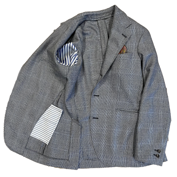 Unlined jacket made in Utrecht - POW check