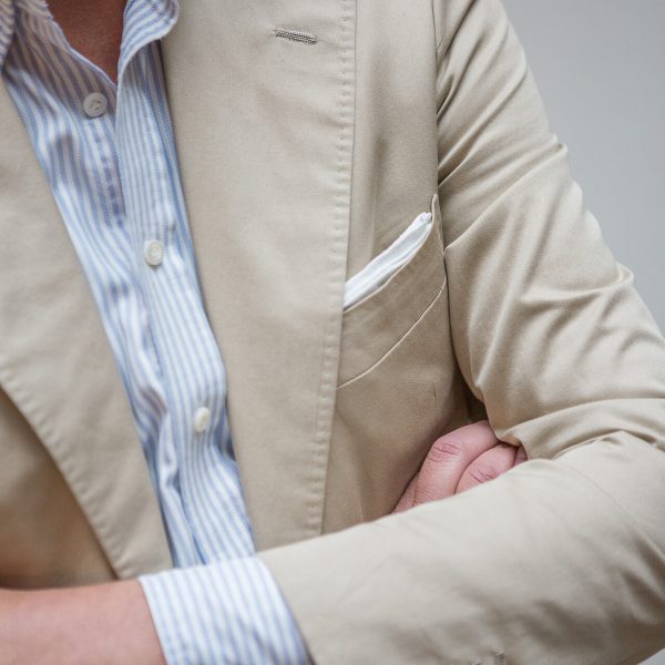 NEW-TAILOR-Current-Classics-Katoenen jasje-oxford streephemd-detail