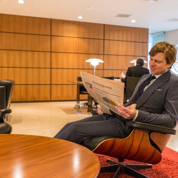 Benjamin in The Lounge in krijtstreep